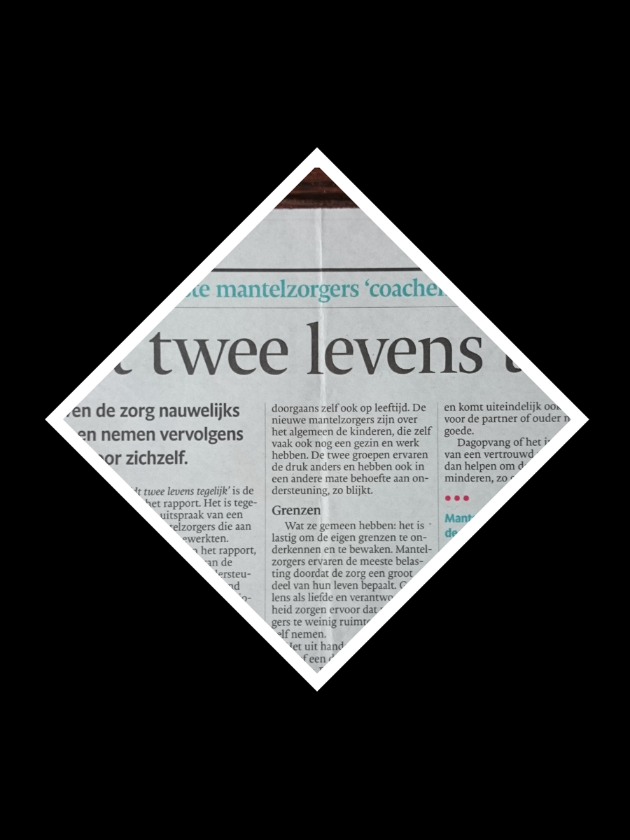 'Je leidt twee levens tegelijkertijd'